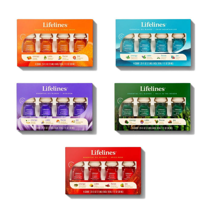 4pk Essential Oil Blends In Bloom - Lifelines