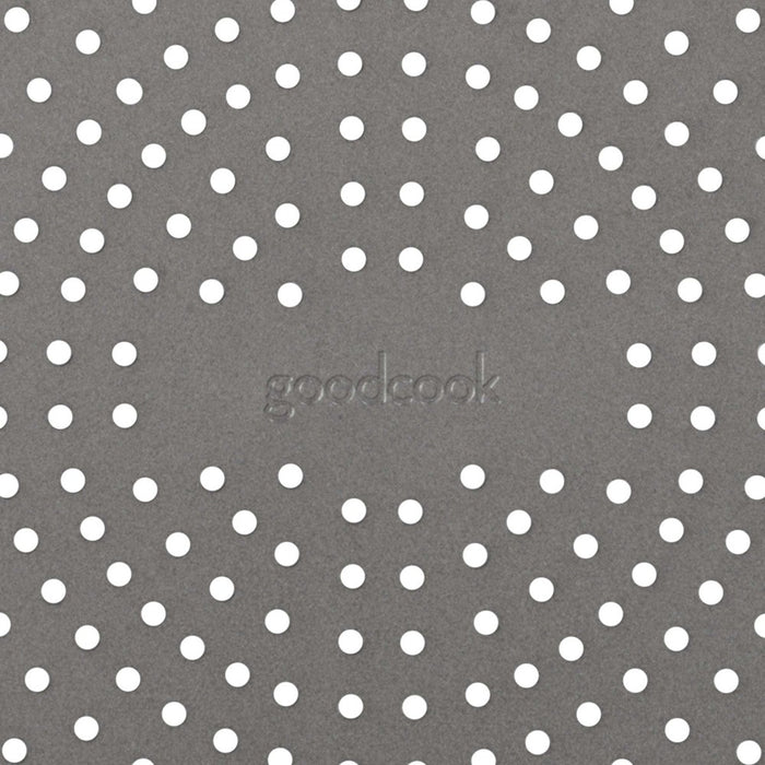 GoodCook 15.75" Large Nonstick Carbon Steel Ready Air Perfect Pizza Pan Gray