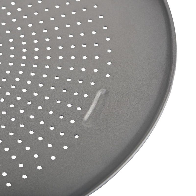 GoodCook 15.75" Large Nonstick Carbon Steel Ready Air Perfect Pizza Pan Gray
