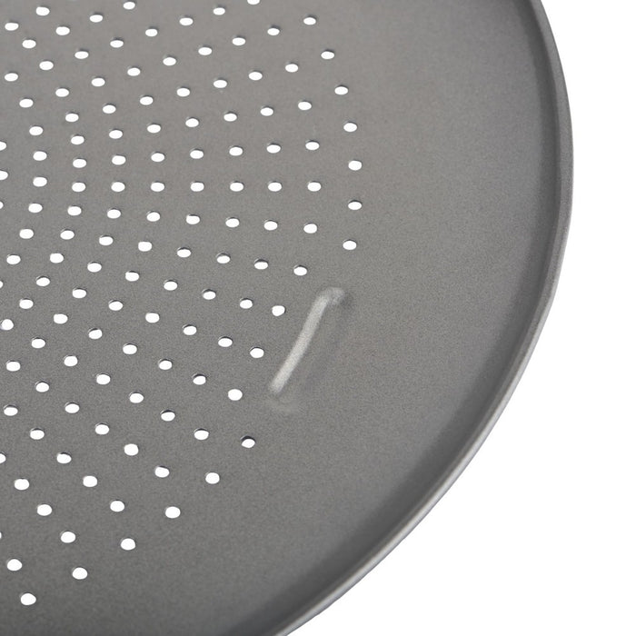 GoodCook 15.75" Large Nonstick Carbon Steel Ready Air Perfect Pizza Pan Gray