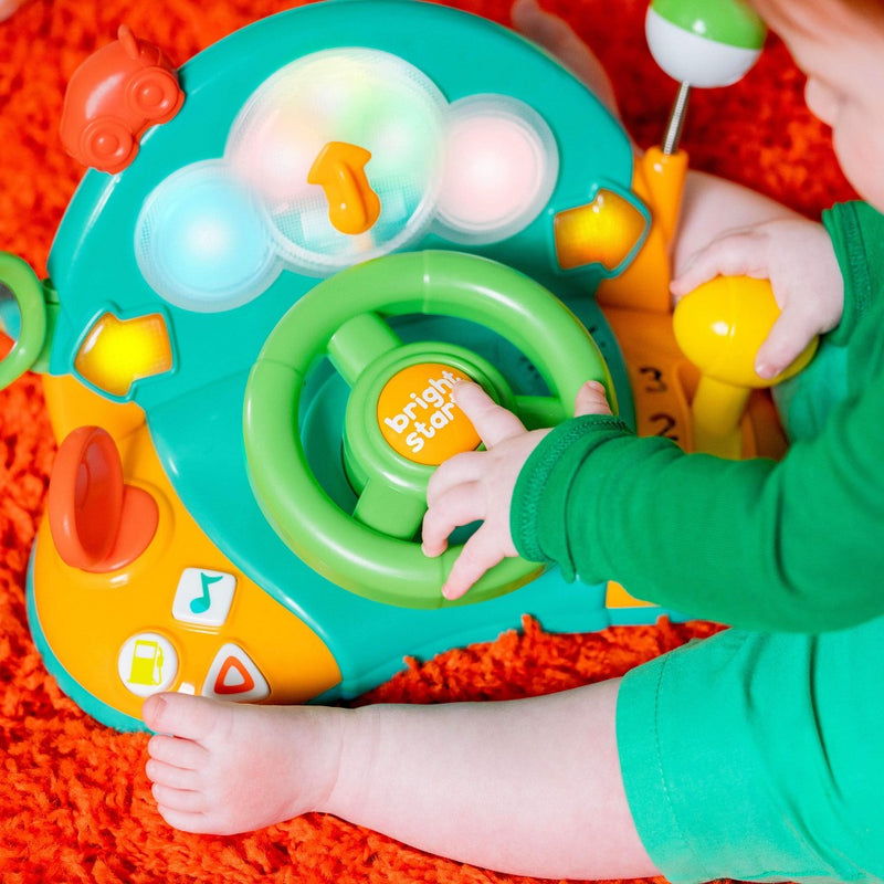Bright Starts Lights & Colors Driver Steering Wheel Baby Toy