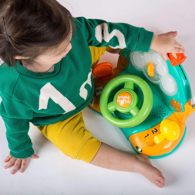 Bright Starts Lights & Colors Driver Steering Wheel Baby Toy