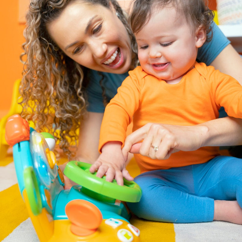 Bright Starts Lights & Colors Driver Steering Wheel Baby Toy