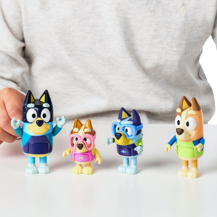 Bluey Family Beach Day Figures - 4pk