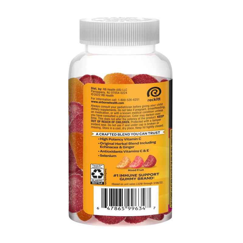 Airborne Vitamin C Gummies - Mixed Berry - 63ct