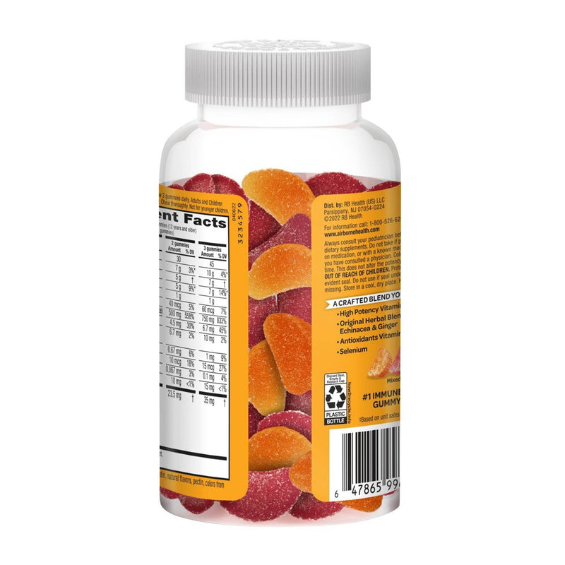 Airborne Vitamin C Gummies - Mixed Berry - 63ct
