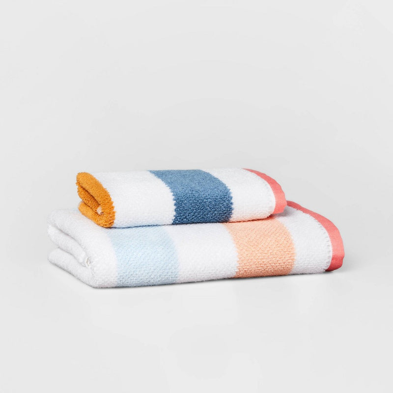 Striped Kids' Hand Towel with SILVADUR Antimicrobial Technology - Pillowfort