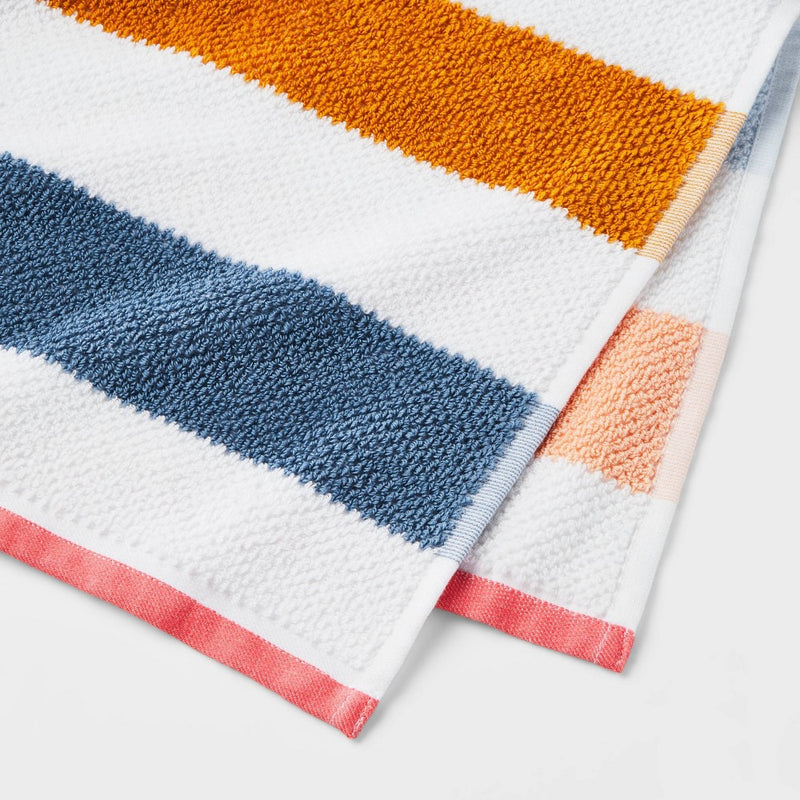 Striped Kids' Hand Towel with SILVADUR Antimicrobial Technology - Pillowfort