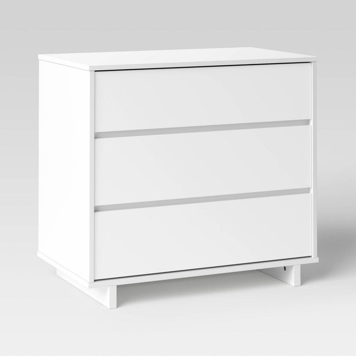 Modern 3 Drawer Dresser White - Room Essentials (LOCAL PICKUP ONLY)