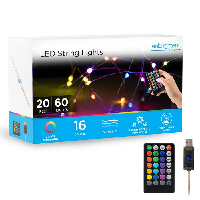 Enbrighten 20' Basics Series String Fairy Lights