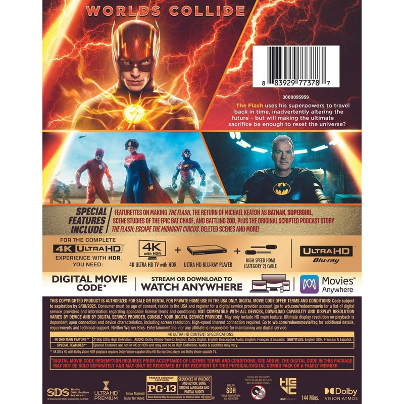 THE FLASH (4K/UHD + Digital) *ADD 3 TO YOUR CART & 1 IS FREE!*