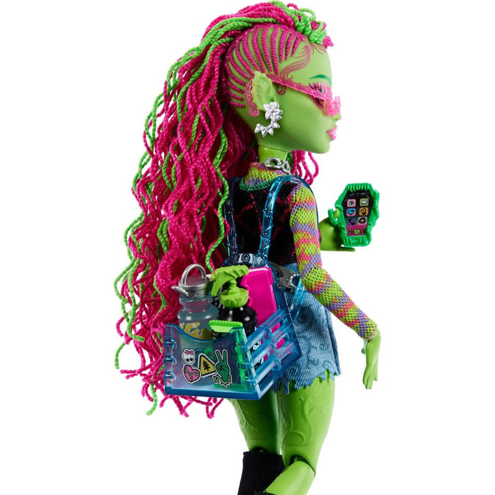 Monster High Venus McFlytrap Fashion Doll with Pet Chewlian and Accessories