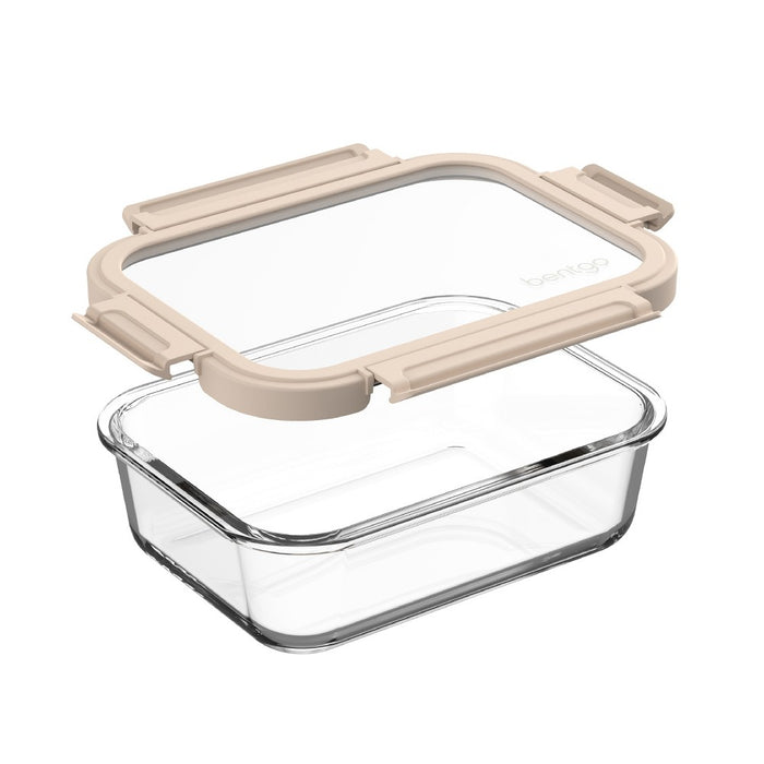 Bentgo 2pc Glass Meal Prep Container Set White Stone