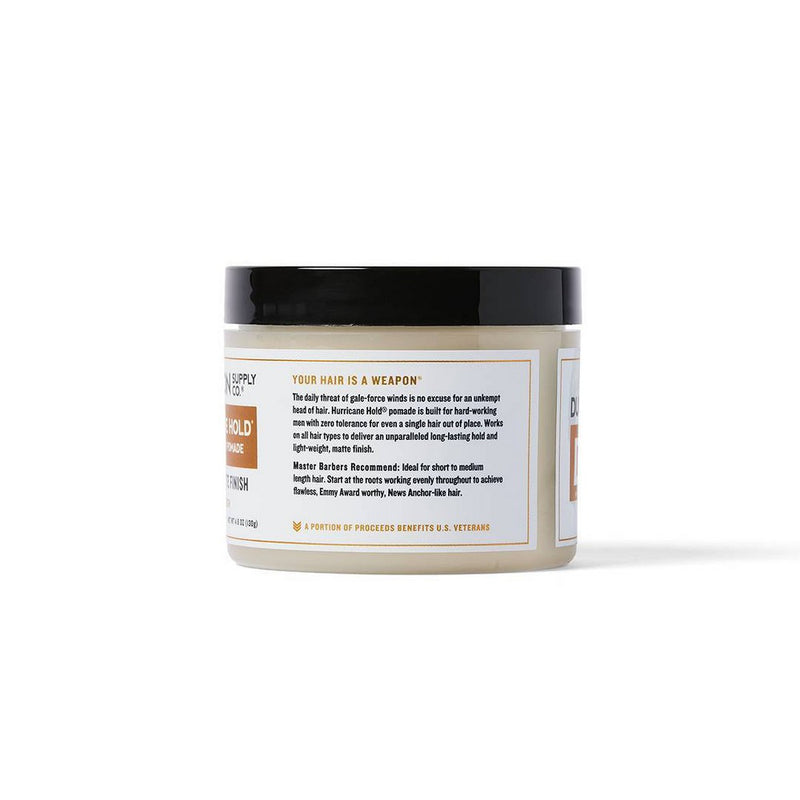 Duke Cannon News Anchor Hurricane Hold Pomade - Extra Strong Hold, Natural Finish Hair Styling Pomade for Men - 4.6 oz
