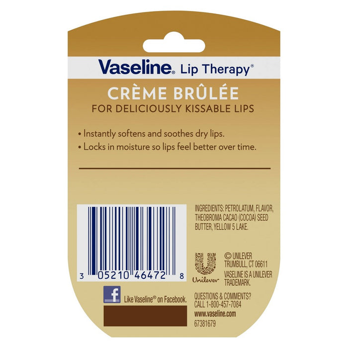 Vaseline Creme Brulee Cutie Lip Balm - .25oz