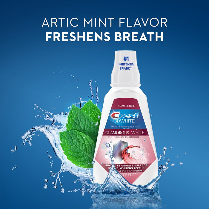 Crest 3D White Glamorous White Mouthwash - Arctic Mint