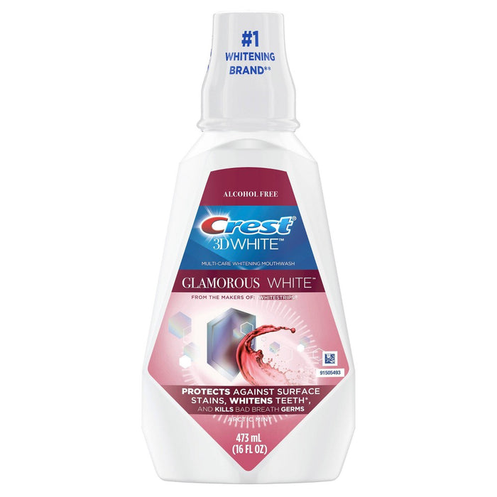 Crest 3D White Glamorous White Mouthwash - Arctic Mint