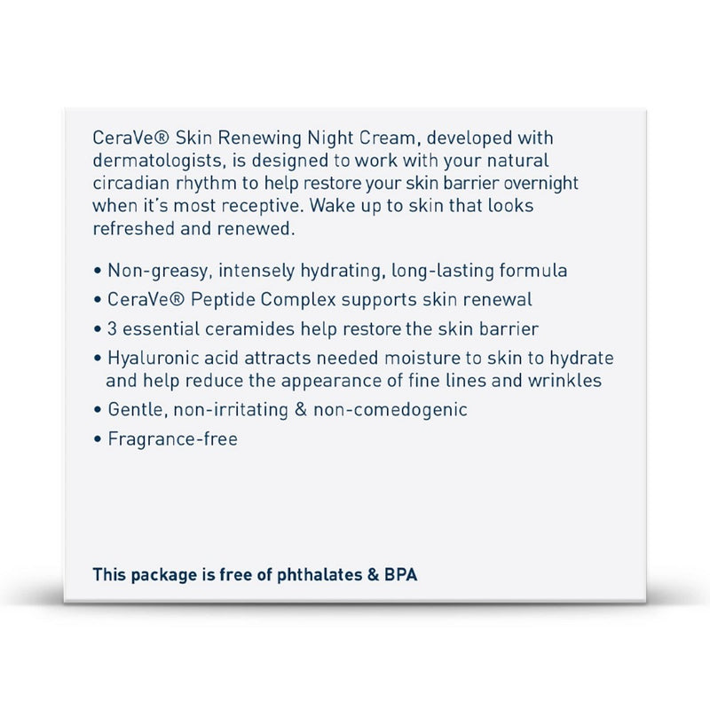 CeraVe Skin Renewing Night Cream Face Moisturizer - 1.7 fl oz