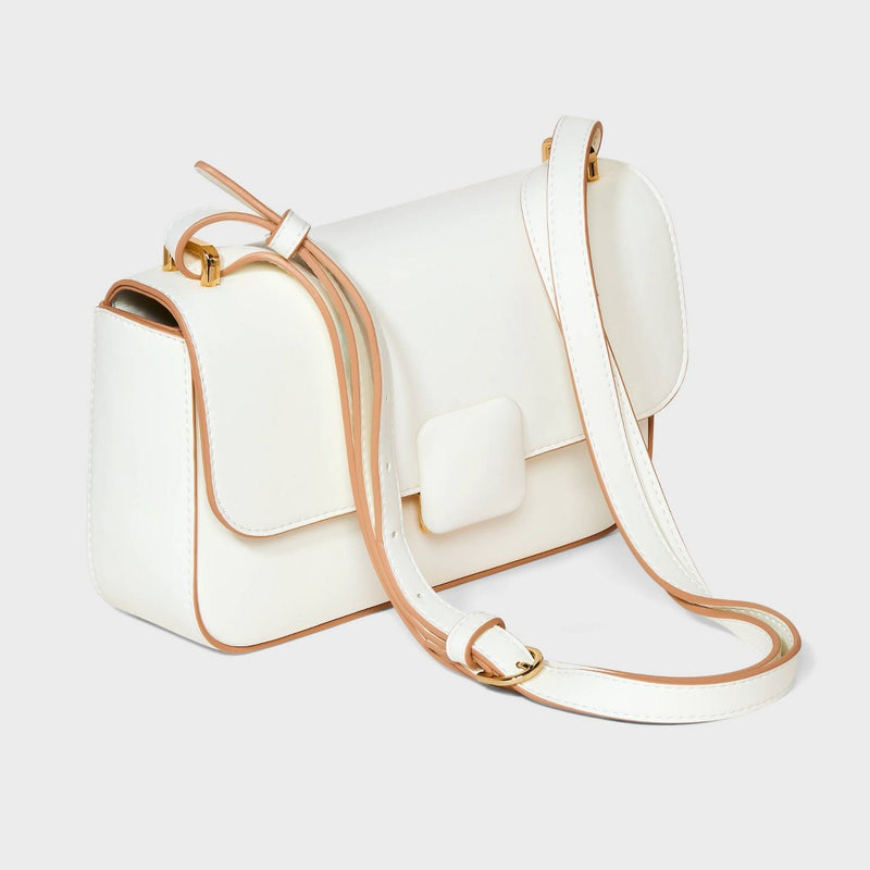 Elongated Refined Crossbody Bag - A New Day Ivory