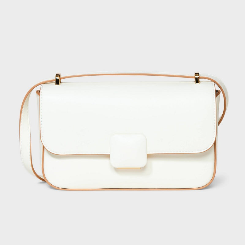 Elongated Refined Crossbody Bag - A New Day Ivory