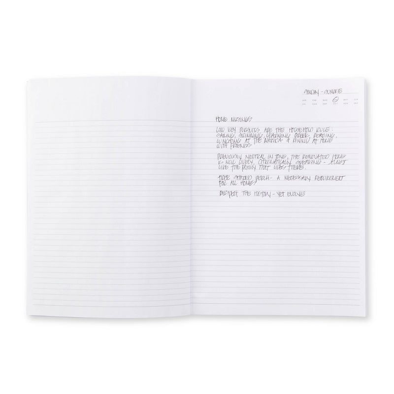 128 page College Ruled Composition Notebook 10"x7.5" Charcoal - Good Office Day