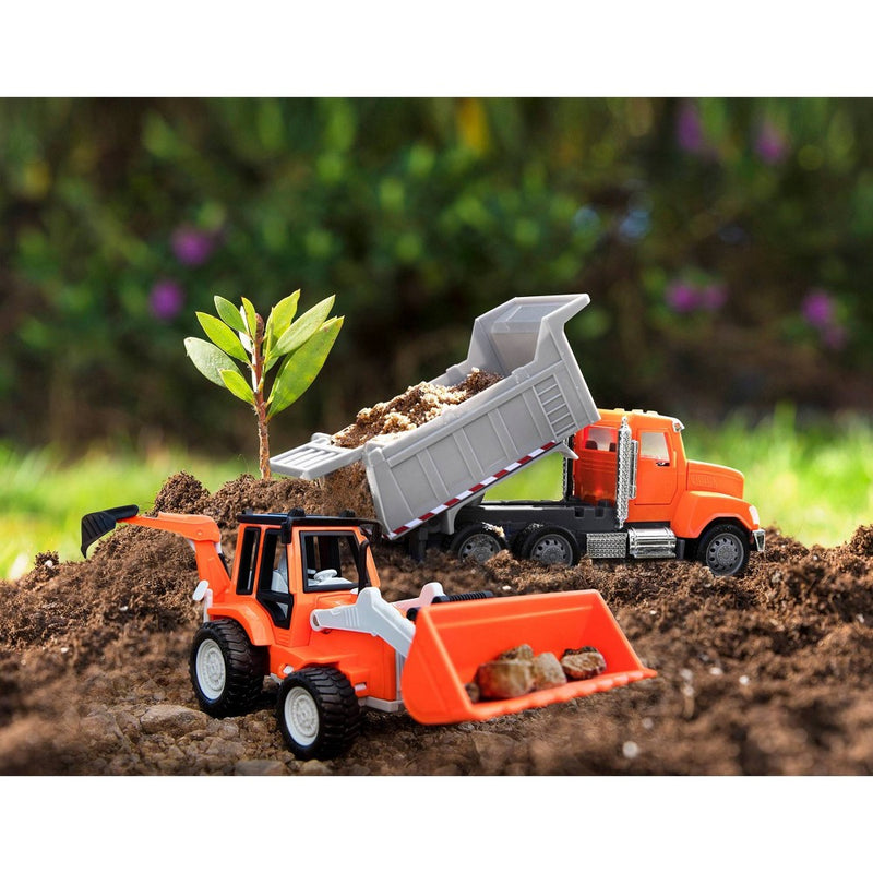 DRIVEN - Toy Digger Truck - Backhoe Loader - Micro Series