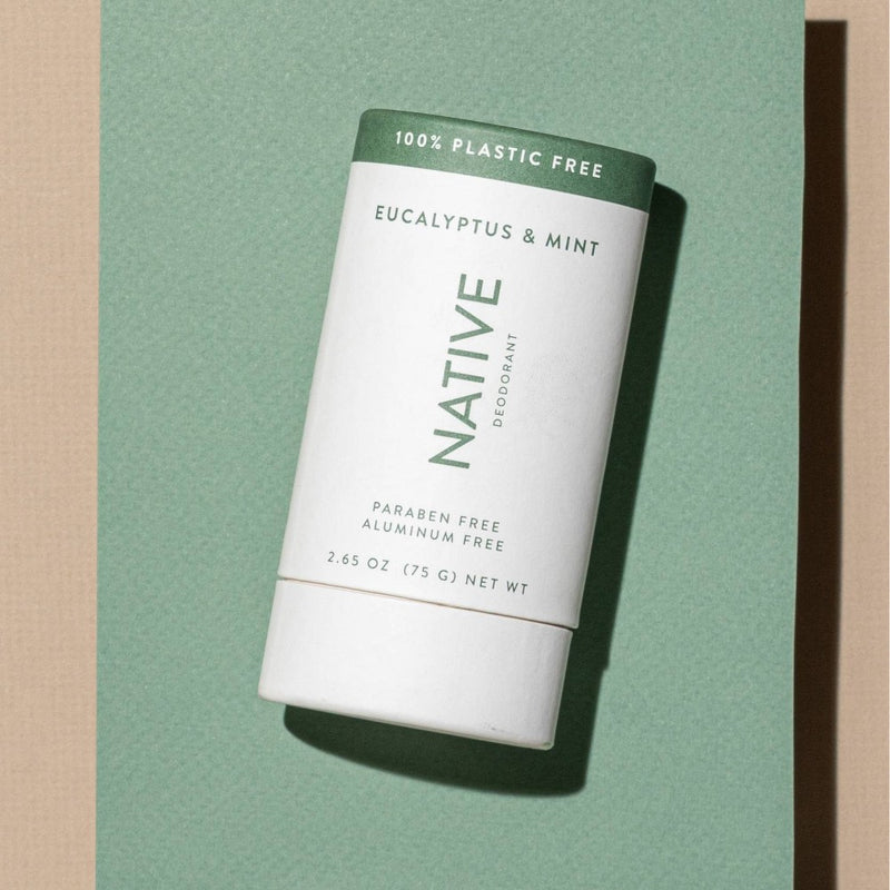 Native Plastic Free Deodorant - Eucalyptus & Mint - Aluminum Free - 2.65 oz