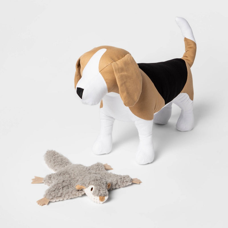 Skinny Crinkle Flying Squirrel Dog Toy - Boots & Barkley