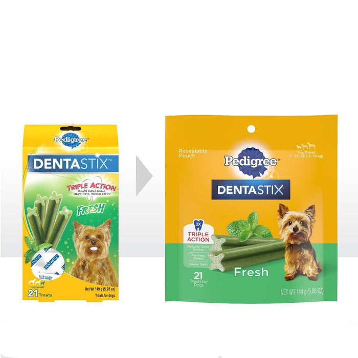 Pedigree DENTASTIX Fresh Adult Dental Peppermint Flavor Dog Treats - 21ct/5.26oz