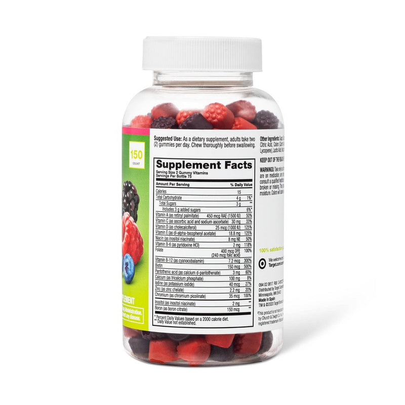 Women's Multivitamin Gummies - Natural Berry - 150ct - up & up