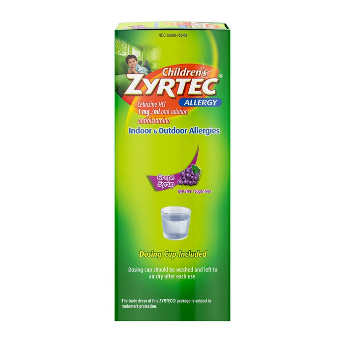 Children's Zyrtec 24 Hour Allergy Relief Syrup - Grape - Cetirizine - 4 fl oz