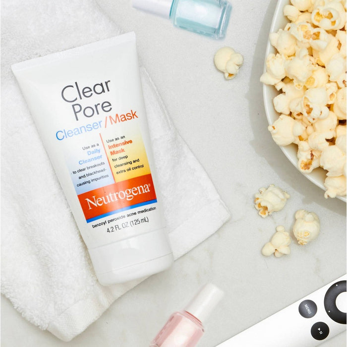 Neutrogena Clear Pore 2 in 1 Facial Cleanser/Face Mask EXP 08/2026