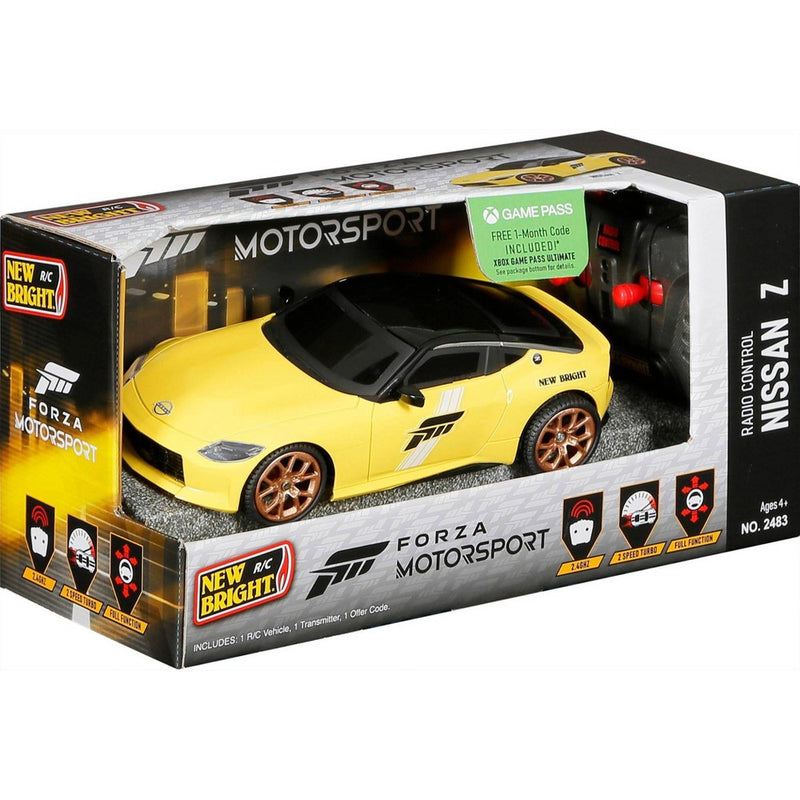 New Bright 1:24 Scale Remote Control Forza Motorsport Sportscar - Nissan Z Yellow
