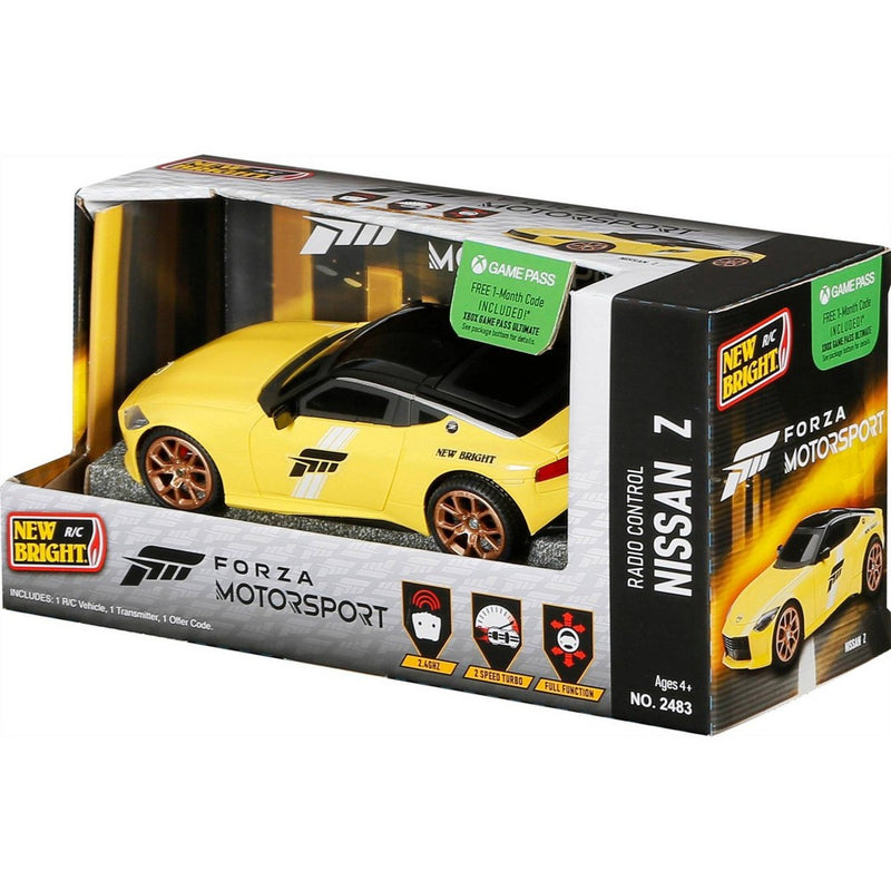 New Bright 1:24 Scale Remote Control Forza Motorsport Sportscar - Nissan Z Yellow