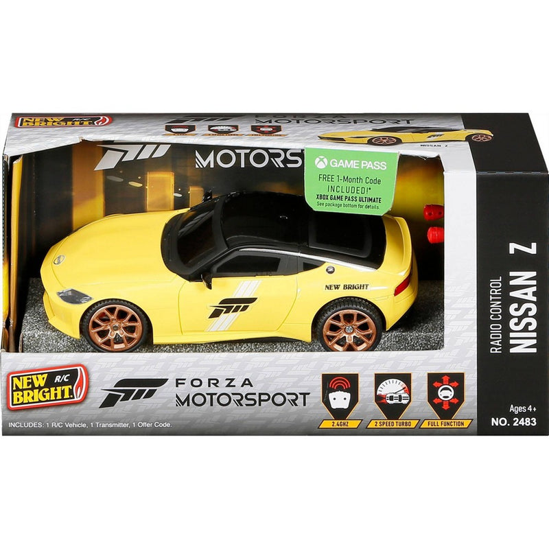 New Bright 1:24 Scale Remote Control Forza Motorsport Sportscar - Nissan Z Yellow