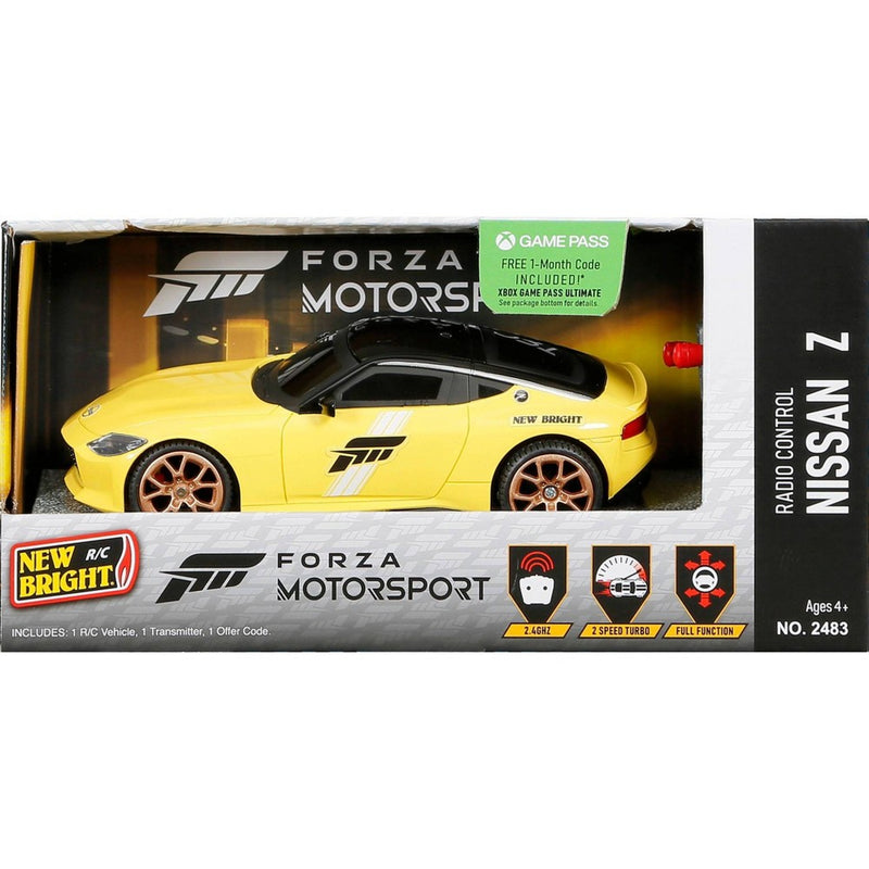 New Bright 1:24 Scale Remote Control Forza Motorsport Sportscar - Nissan Z Yellow