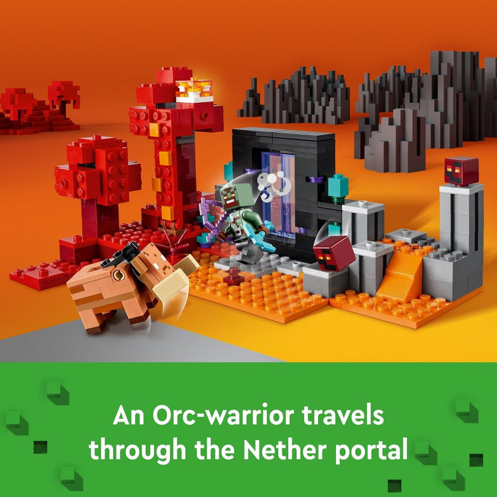 LEGO Minecraft The Nether Portal Ambush Building Toy 21255