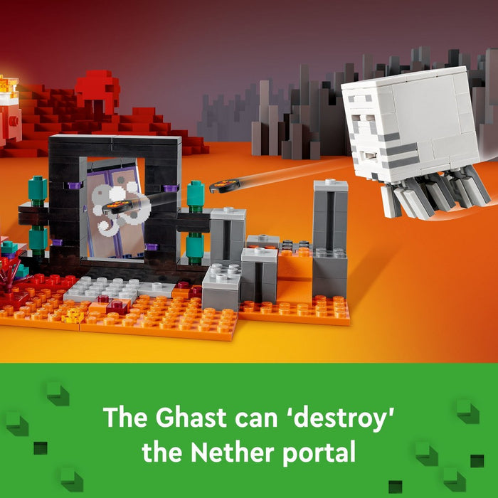 LEGO Minecraft The Nether Portal Ambush Building Toy 21255
