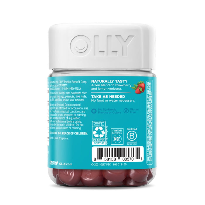 OLLY Goodbye Stress Gummies with GABA, L-Theanine & Lemon Balm - Berry Verbena - 42ct
