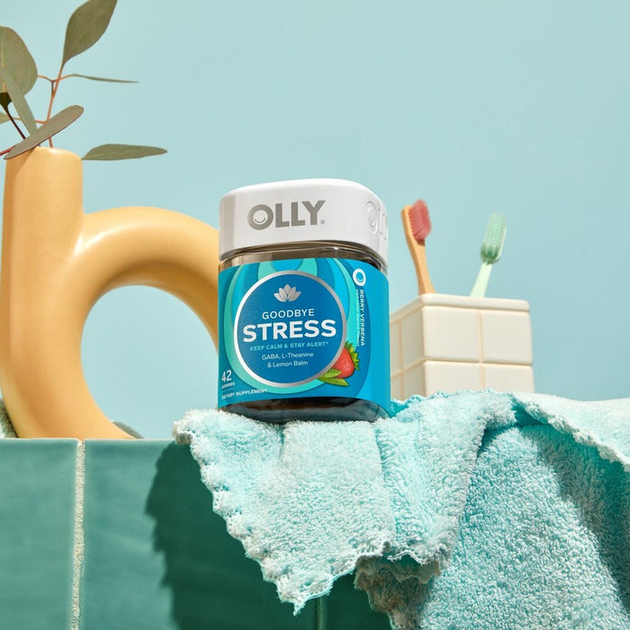 OLLY Goodbye Stress Gummies with GABA, L-Theanine & Lemon Balm - Berry Verbena - 42ct