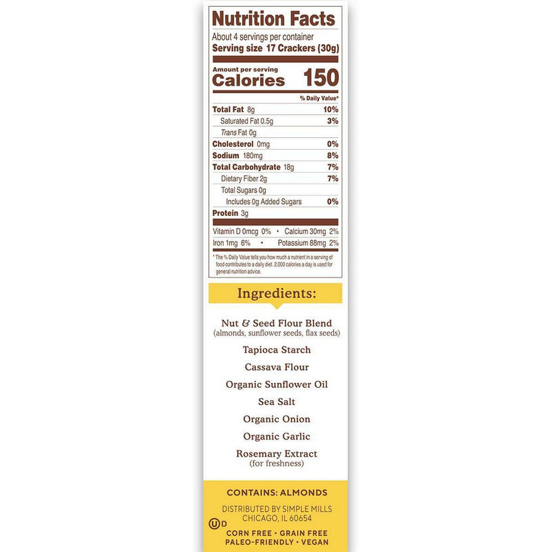 Simple Mills Sea Salt - 4.25oz