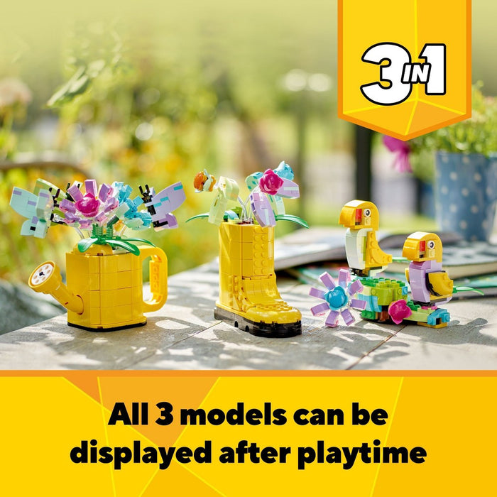 LEGO Creator 3 in 1 Flowers in Watering Can Building Toy 31149