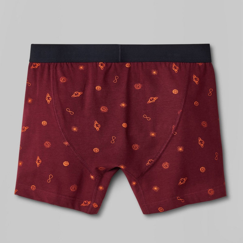Men's Fairisle/Celestial Badge Boxer Briefs 4pk - Original Use Blue/Maroon/Orange XS