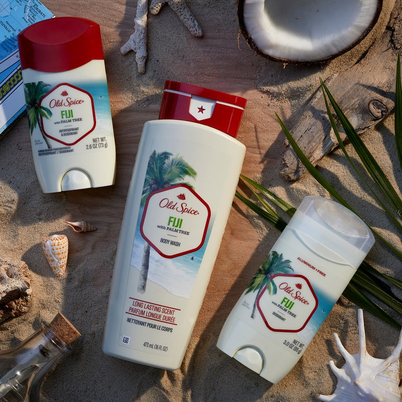 Old Spice Men's Deodorant Aluminum-Free Fiji with Palm Tree Deodorant - Scented - 3oz/2pk