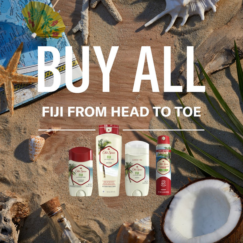 Old Spice Men's Deodorant Aluminum-Free Fiji with Palm Tree Deodorant - Scented - 3oz/2pk