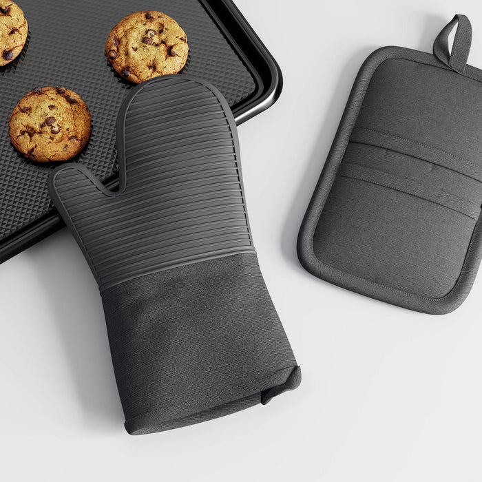Cotton Pot Holder Gray - Threshold