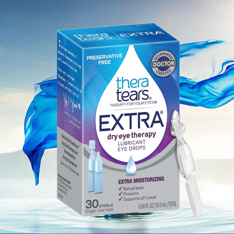TheraTears Extra Dry Eye Therapy Preservative Free Lubricant Eye Drops - 30ct