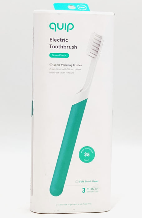 Quip Sonic Vibration Green Electric Toothbrush