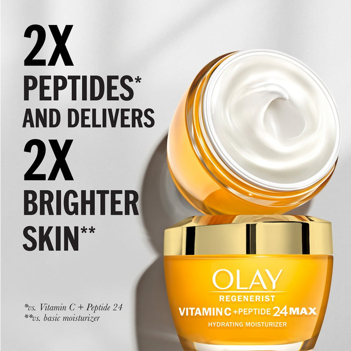 Olay Regenerist Vitamin C + Peptide 24 MAX Face Moisturizer - 1.7oz