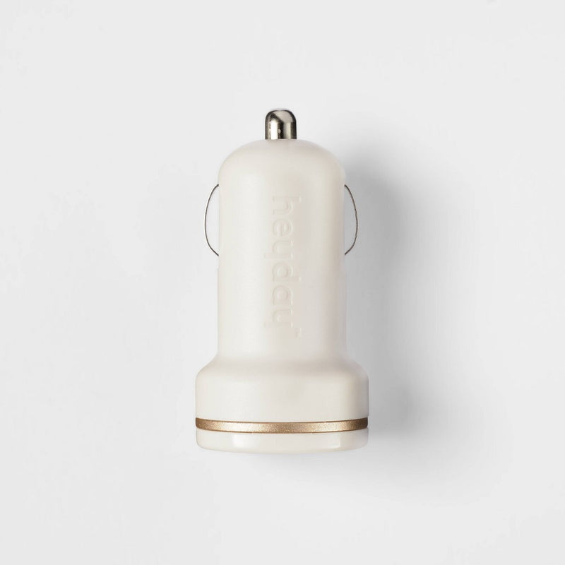 Single Port USB-C 30W Car Charger - heyday Stone White